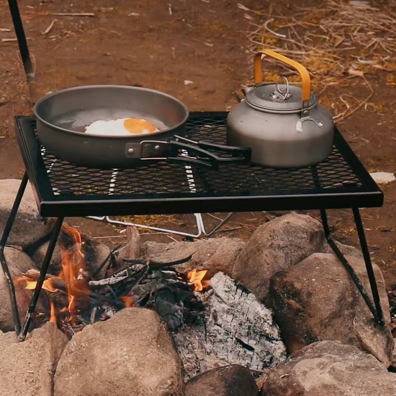 Outdoor Camping Cooking Table - Уличный складной стол с сеткой, многофункциональный
