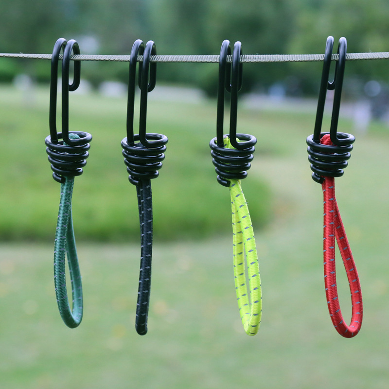 Camping Rope - 5 шт. крючки, эластичные веревочные пряжки,