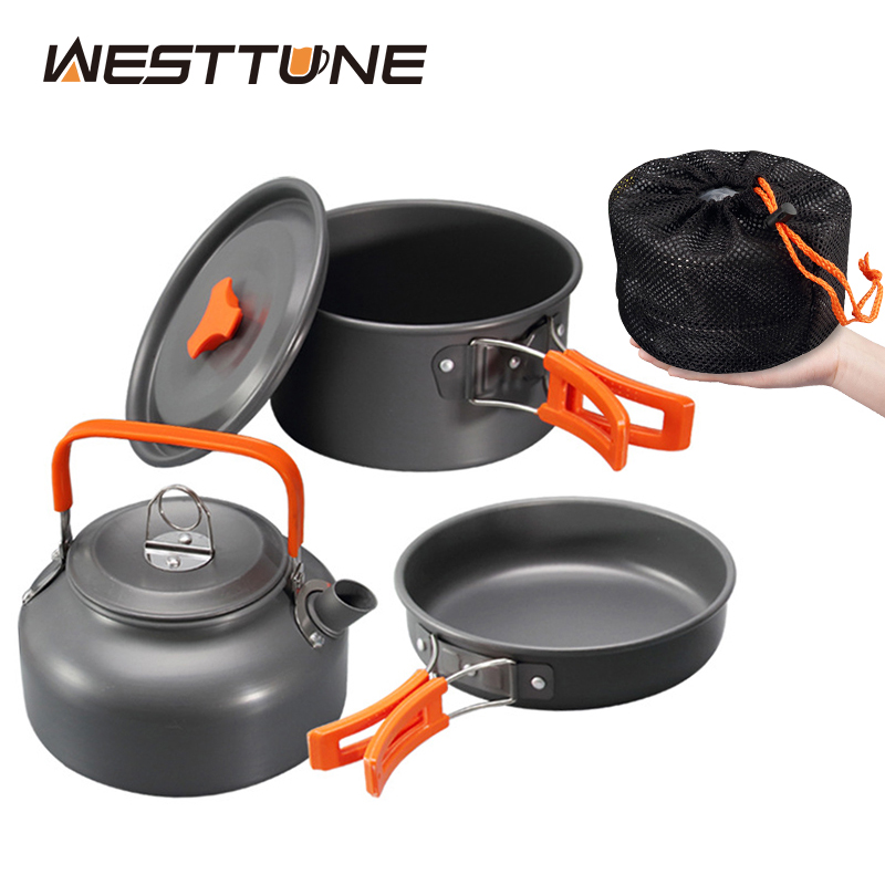 Outdoor Camping Essentials - WESTTUNE набор посуды для кемпинга, алюминиевый