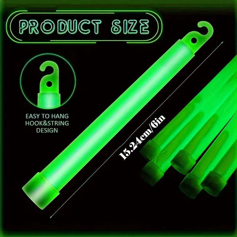 Glow Sticks Survival - Высококачественная светодиодная светящаяся палочка с крючком,