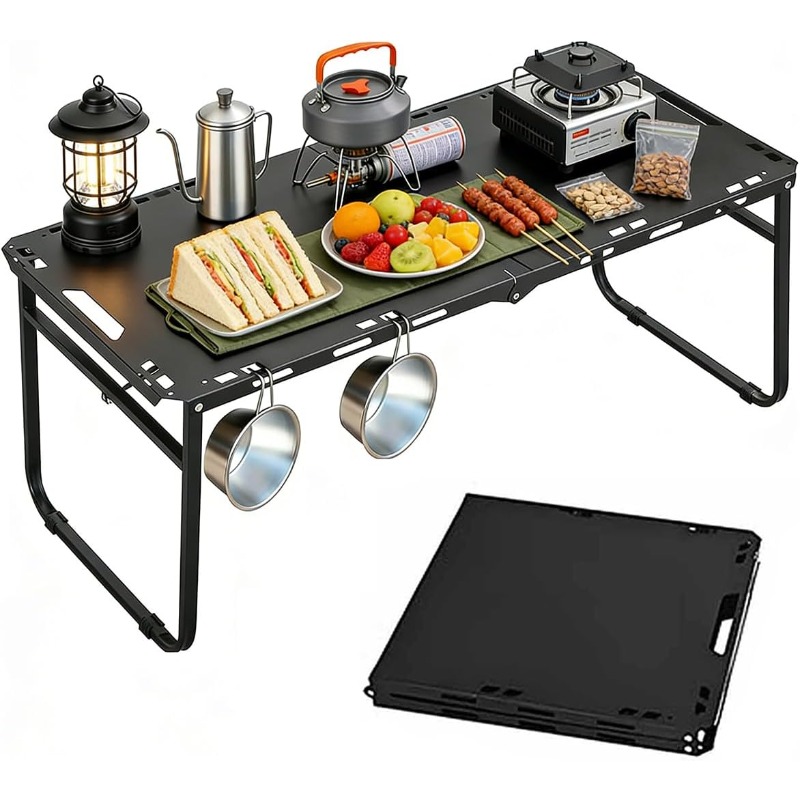 Outdoor Camping Cooking Table - Регулируемый складной портативный стол для кемпинга,