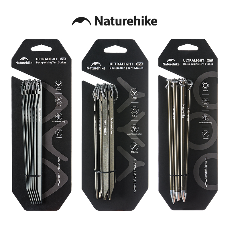 Ultralight Ground Sheet - Колышки для палатки Naturehike из алюминиевого