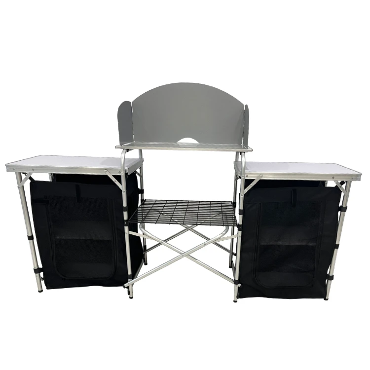 Outdoor Camping Cooking Table - Портативная складная кухонная станция для кемпинга