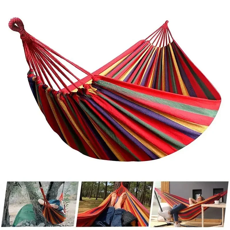 1 шт. Уличный холщовый гамак-к – обзор и цена Camping Rope
