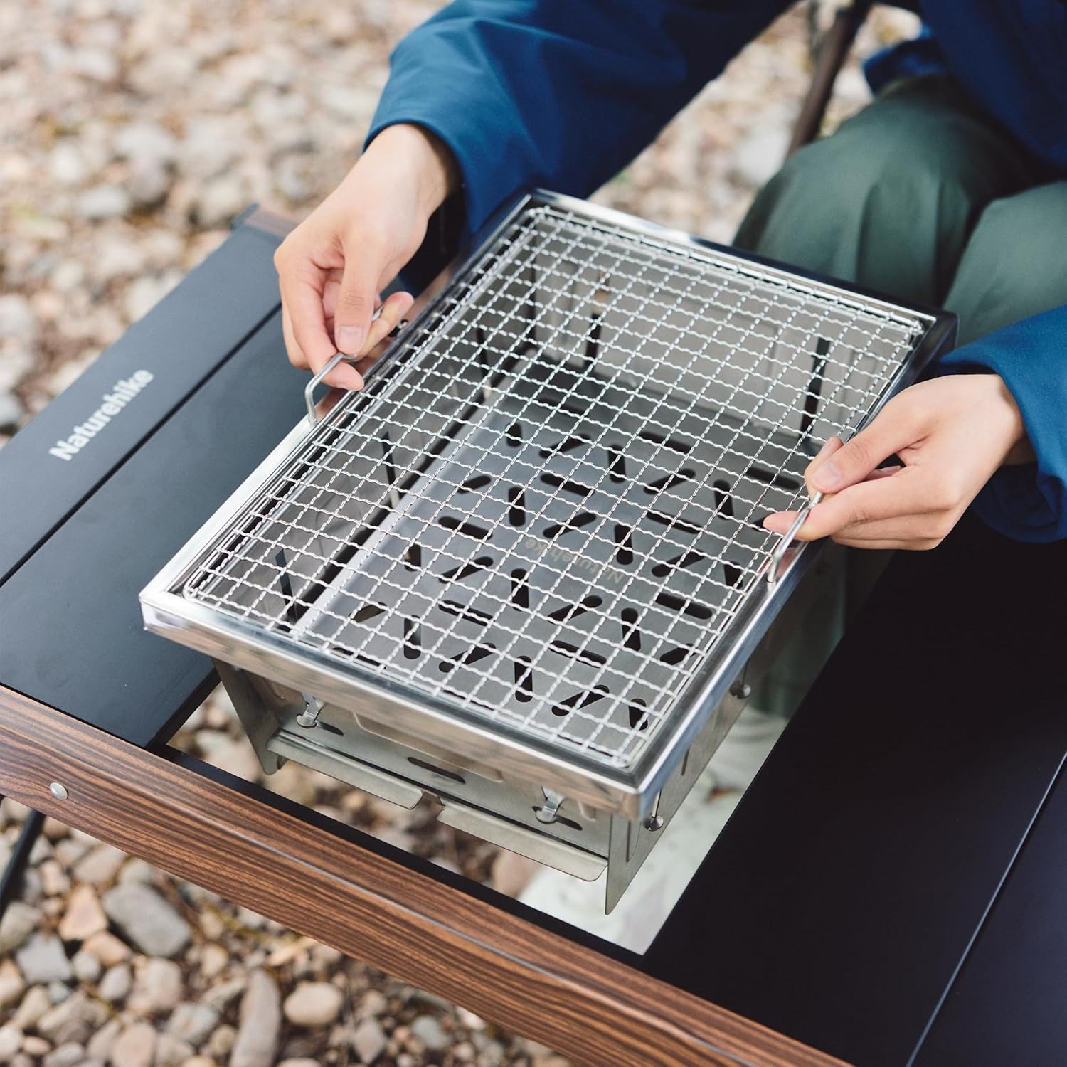 Naturehike кемпинговый угольны – обзор и цена Outdoor Camping Cooking Table