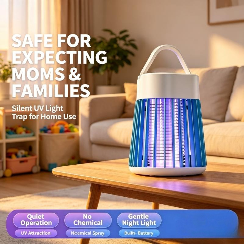 Портативная лампа-ловушка для  – обзор и цена Outdoor Camping Bug Zapper