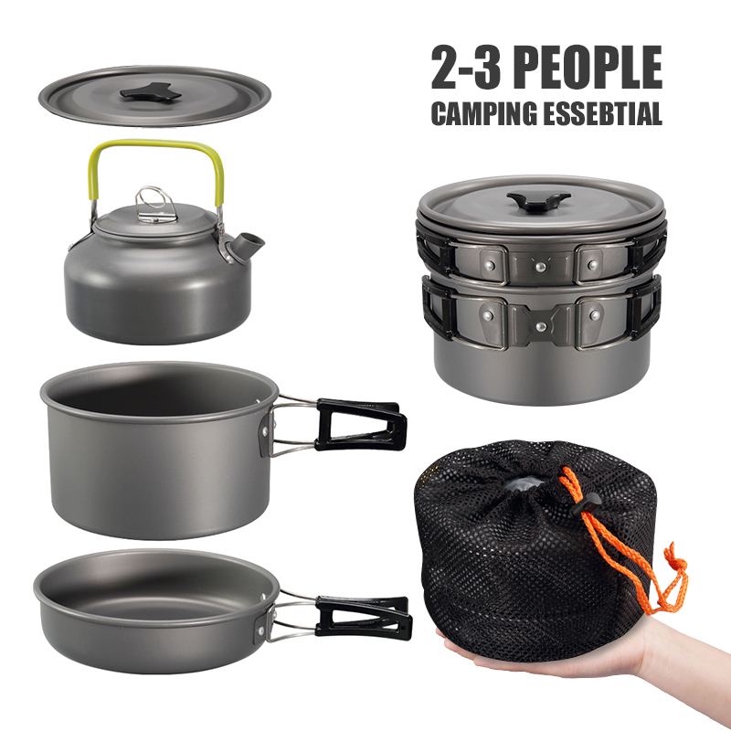 WESTTUNE набор посуды для кемп – обзор и цена Outdoor Camping Essentials