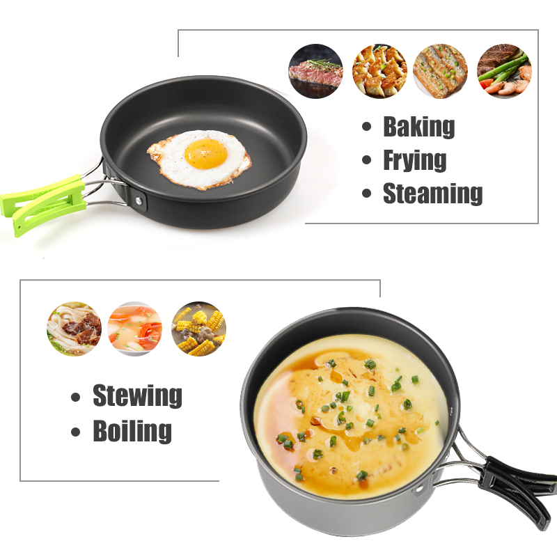 WESTTUNE набор посуды для кемп – обзор и цена Outdoor Camping Essentials