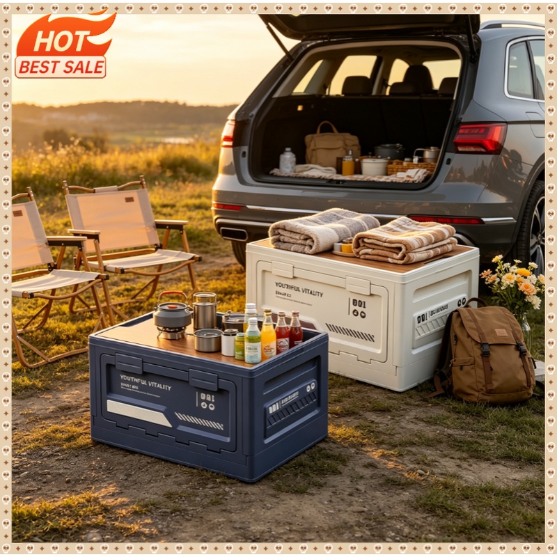 Уличный складной ящик для хран – обзор и цена Outdoor Camping Folding Storage Box