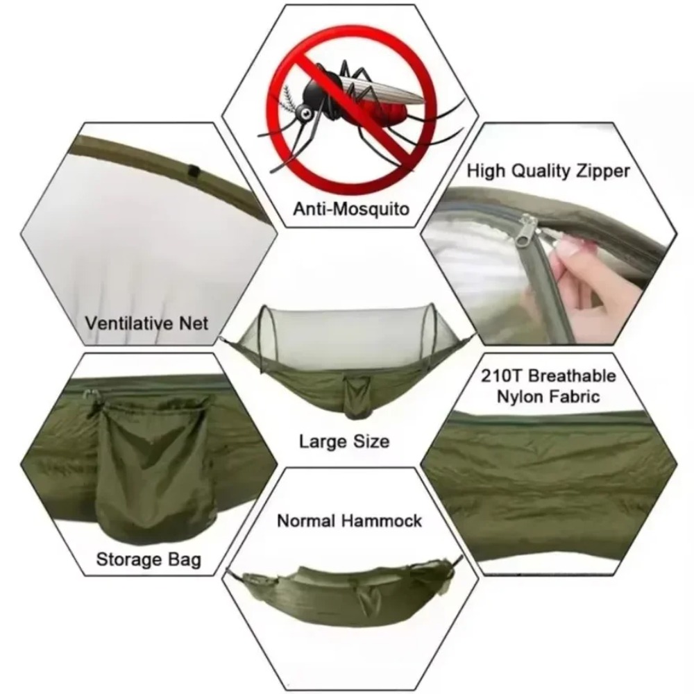 Уличный гамак с интегрированно – обзор и цена Outdoor Camping Bug Zapper