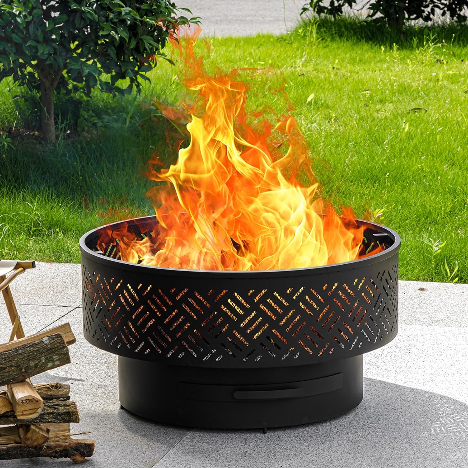32-дюймовый круглый металличес – обзор и цена Outdoor Camping Cooking Table
