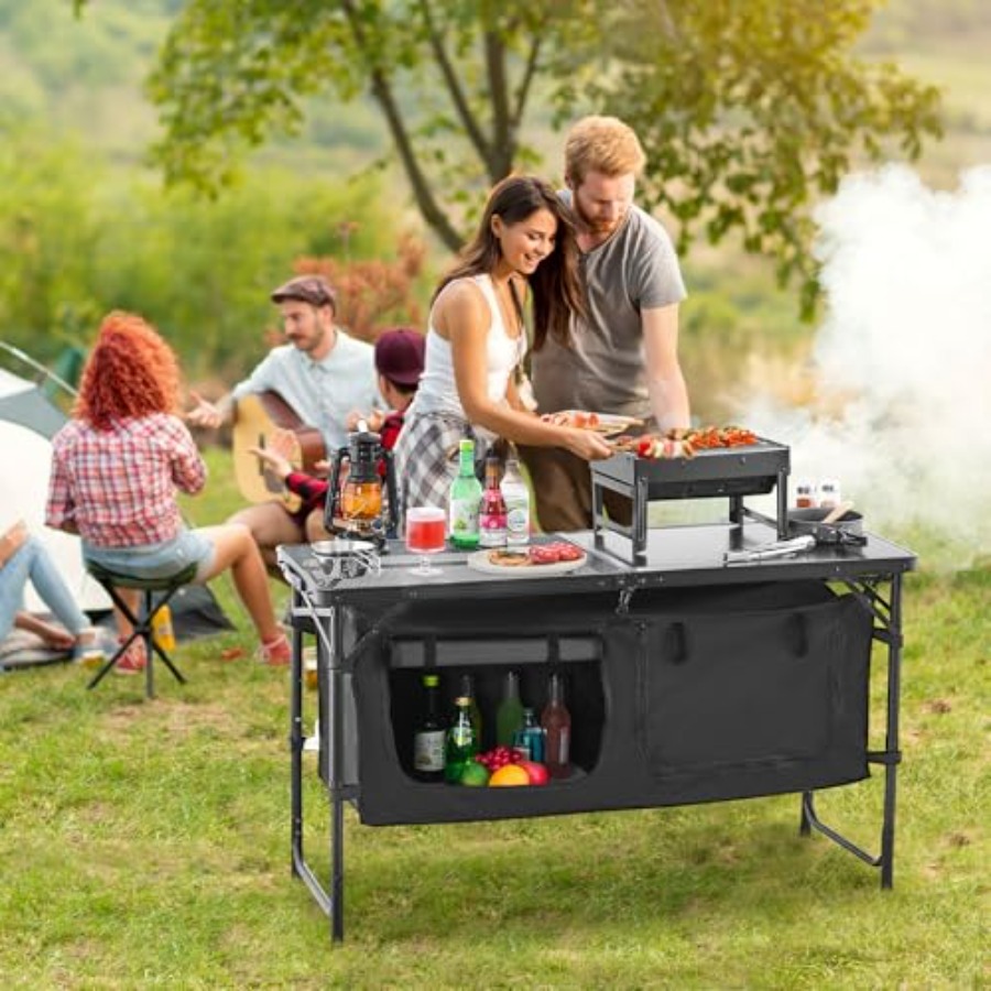 Складной походный кухонный сто – обзор и цена Outdoor Camping Cooking Table
